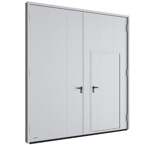 Распашные гаражные ворота 3300x3000